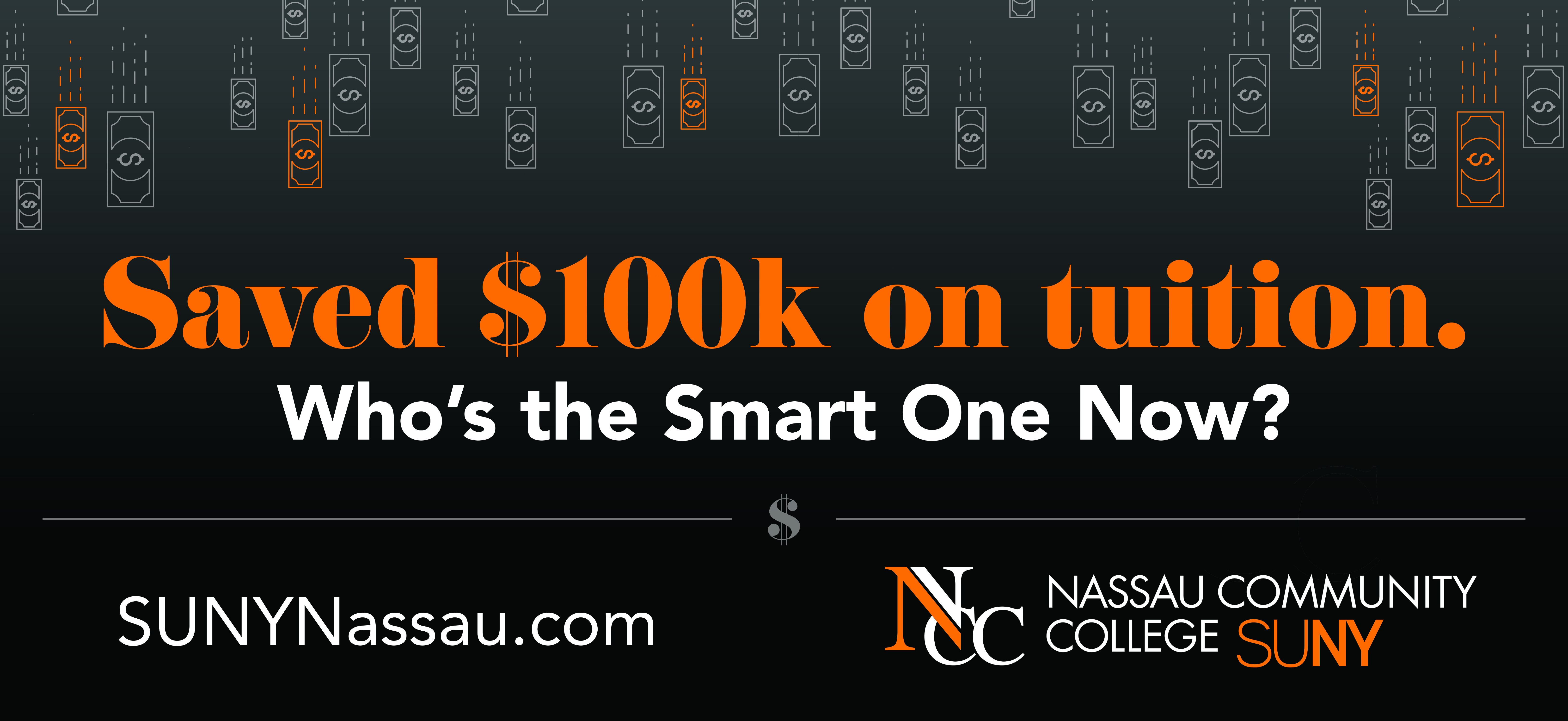 Saved $100,000 on tuition, Who's the smart one now, SUNYNassau.com