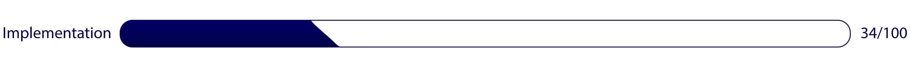 Completion Bar Filled 33%