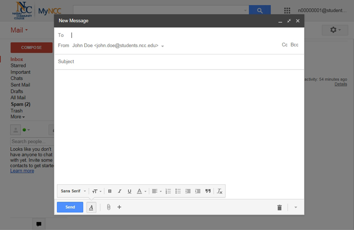 Student Email Compose Image
