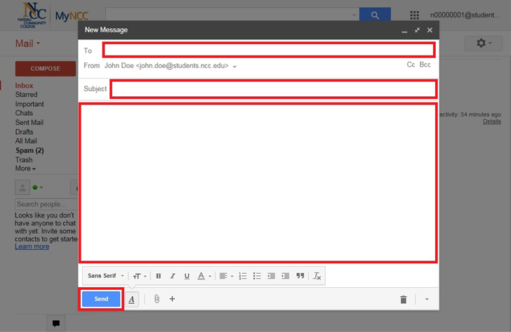 Student Email Admin Compose Message