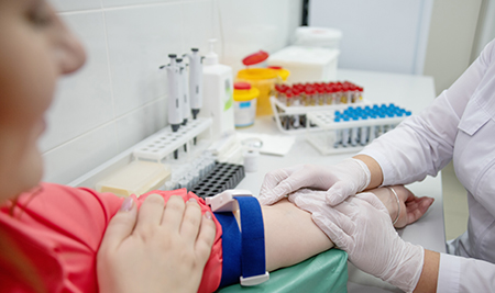 Dr. and a paitent in hospital