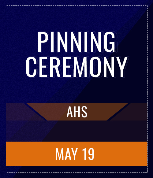 AHS Pinning Ceremony May 19