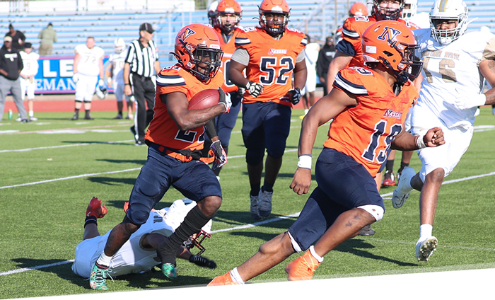 NCC Football Team Playing In A Game