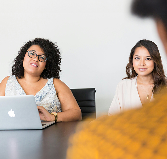 Two Students in a Meeting