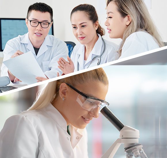 Students in Nursing class and Students In Chemestry Class