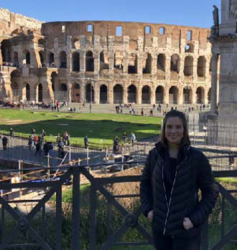 Kaylin Visiting the Colosseum